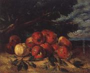 Gustave Courbet Red apples at the Foot of a Tree Spain oil painting artist